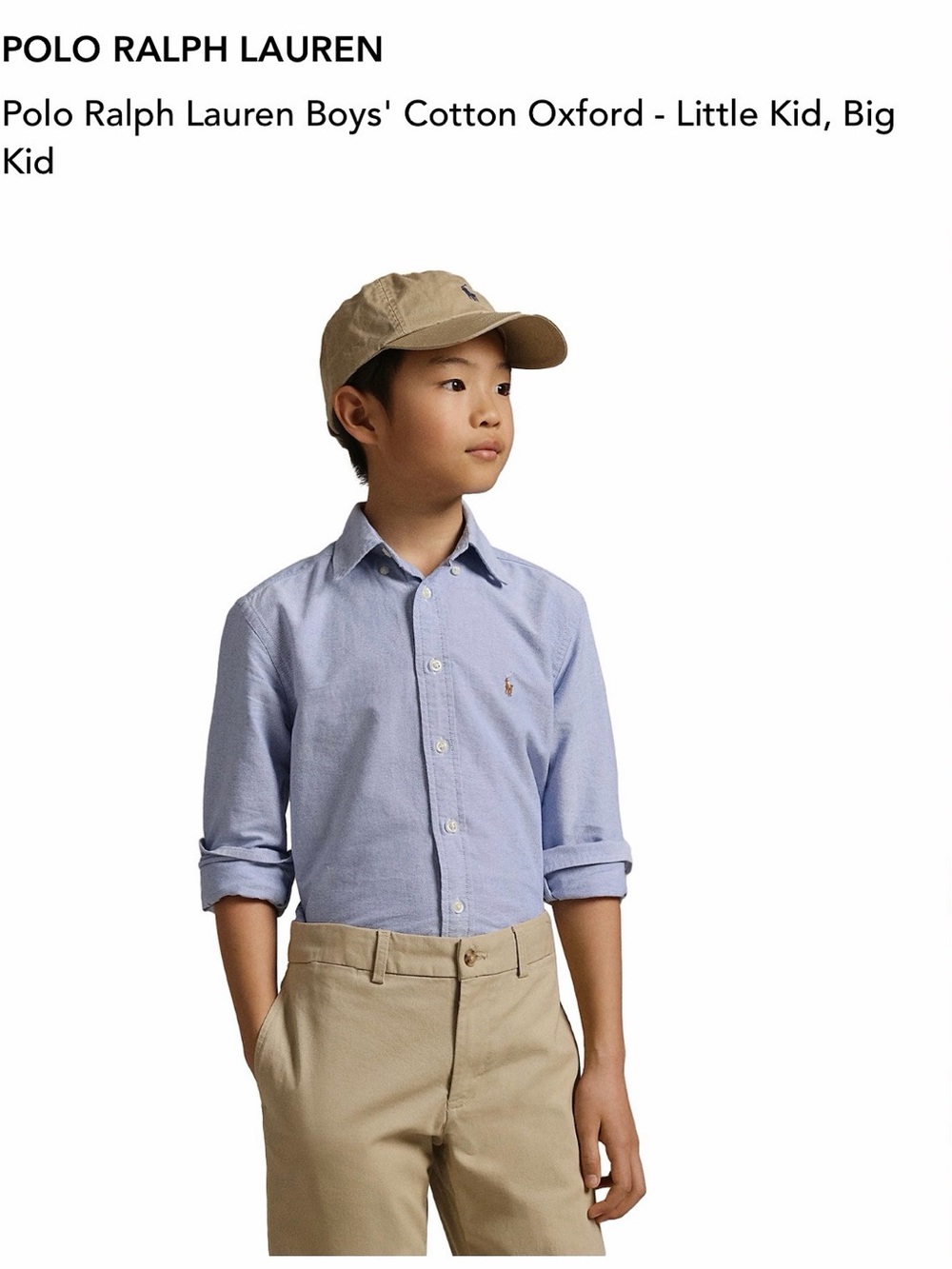 Polo by Ralph Lauren Light Blue Button-Down Oxford Shirt